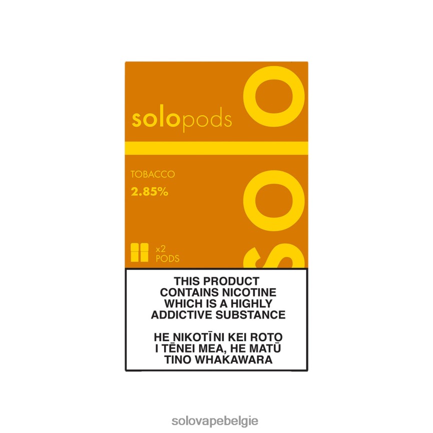 Solo Vape België - Solo vervangende pod, 2-pack tabak 4202T850