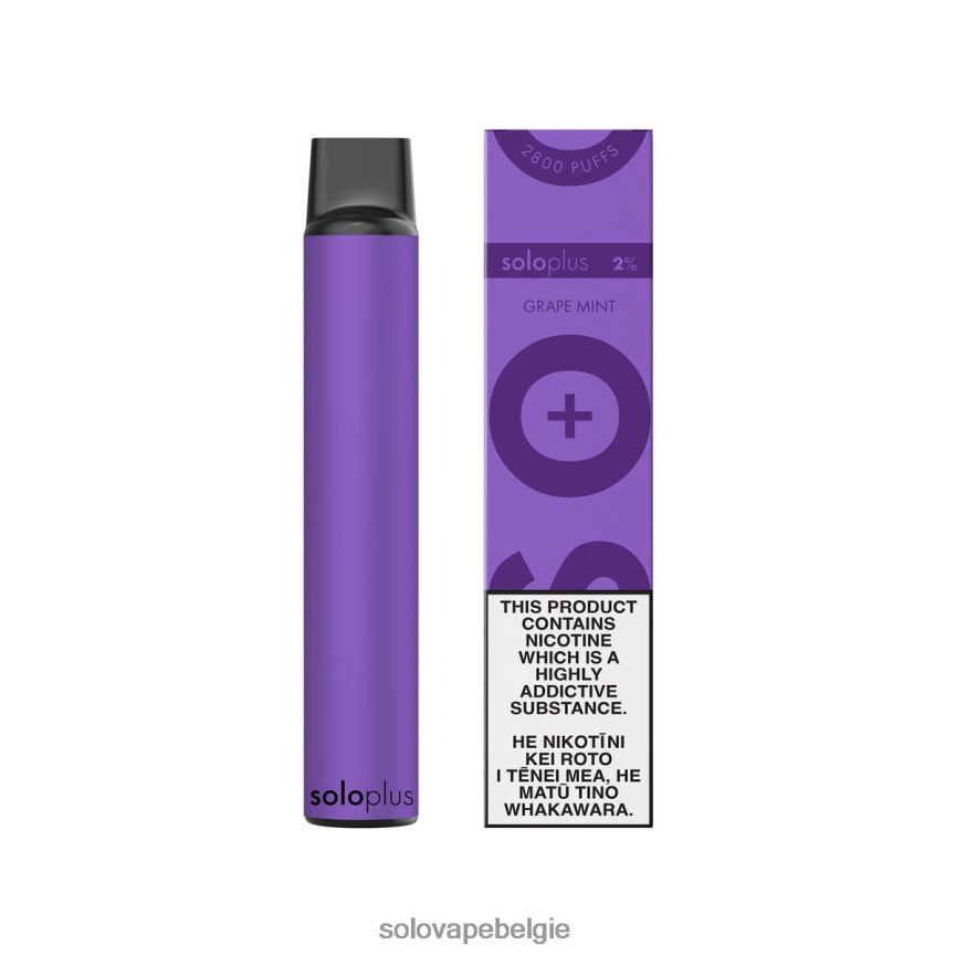 Solo Vape Bruxelles - Solo Plus wegwerp damp druiven munt 4202T827
